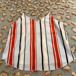 Forever 21 Red and Black Striped Camisole